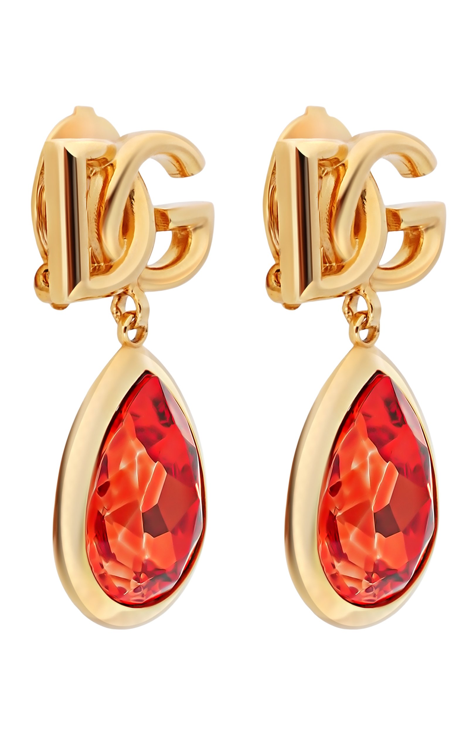 Клипсы DOLCE & GABBANA оранжевого цвета по цене 78600 руб., арт. WER6M4/W1111, фото 3 Клипсы DOLCE & GABBANA, арт. WER6M4/W1111, фото 3