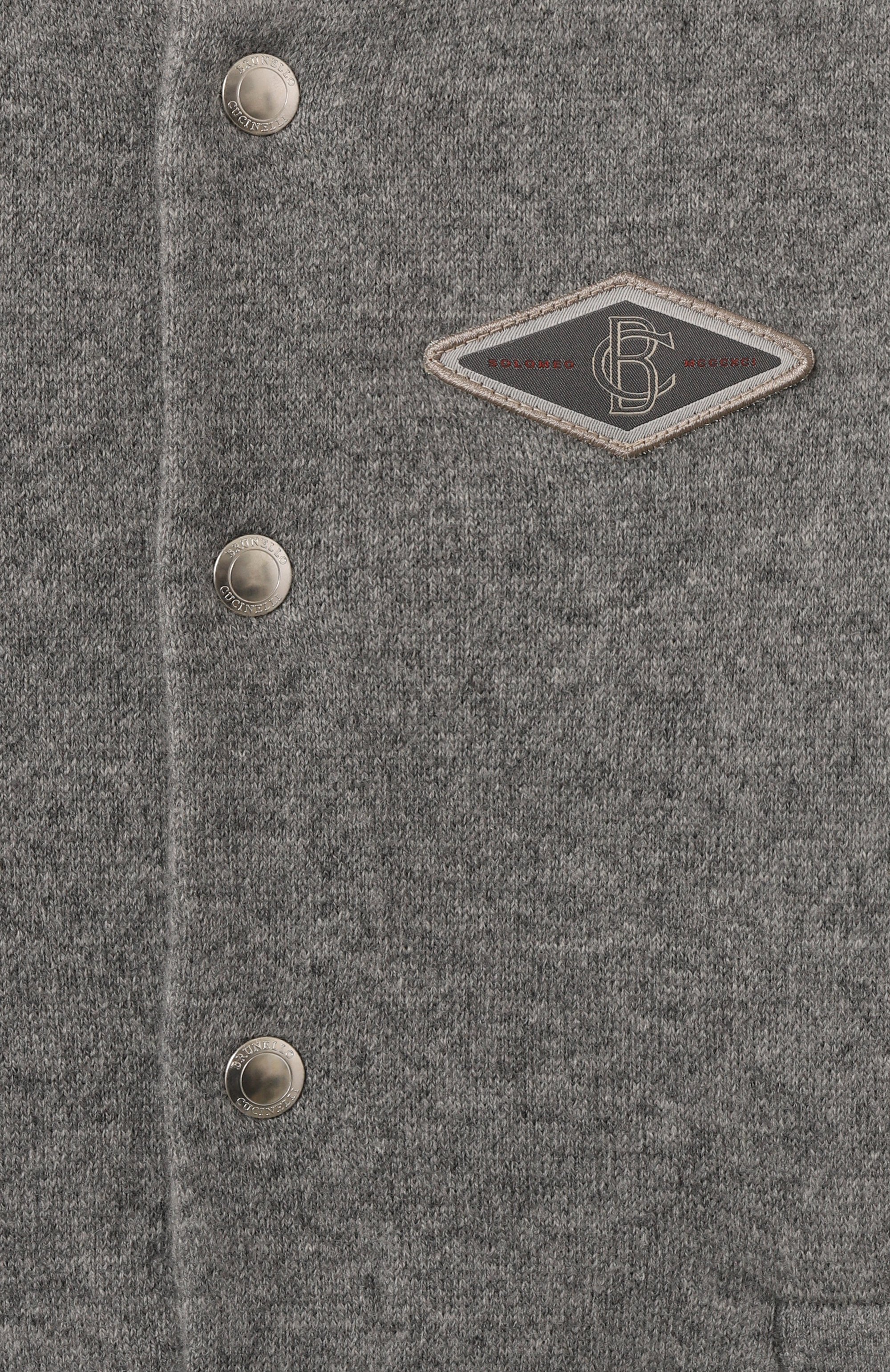 Бомбер из шерсти и кашемира BRUNELLO CUCINELLI, арт. B36M12536B, фото 3