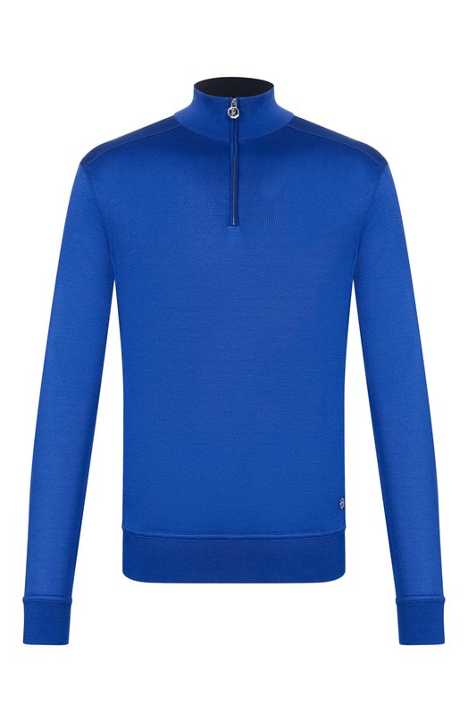 Шелковый джемпер Stefano Ricci K919511L01/R26190_001 Синий K919511L01/R26190_001