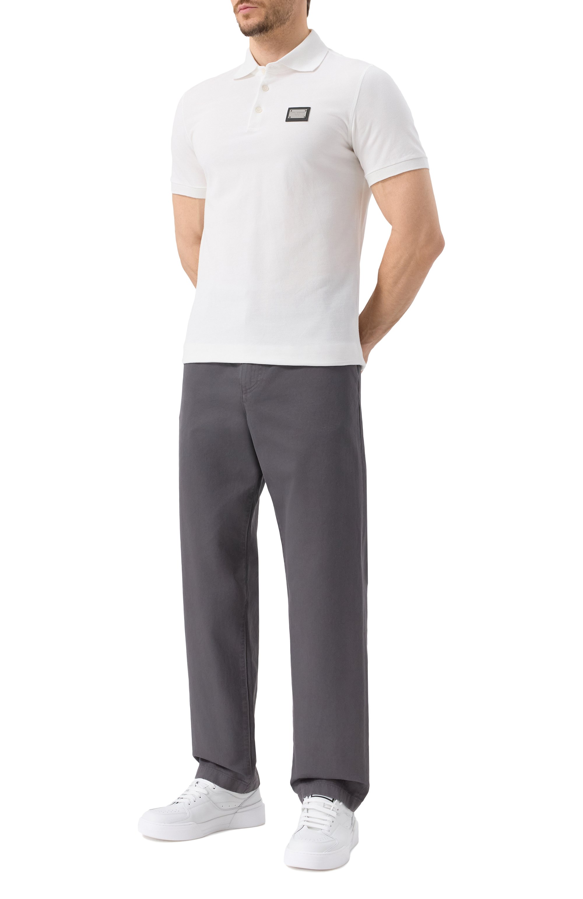 Хлопковое поло DOLCE & GABBANA, арт. G8PL4T/G7F2H, фото 2