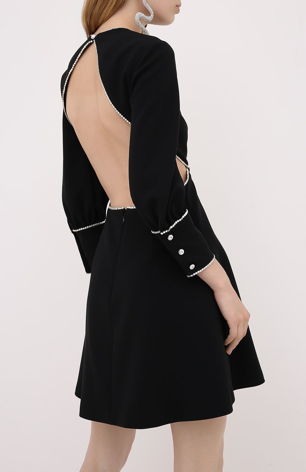 Платье MIU MIU черного цвета по цене 175000 руб., арт. MF3525-1LW6-F0002, фото 4 Платье MIU MIU, арт. MF3525-1LW6-F0002, фото 4
