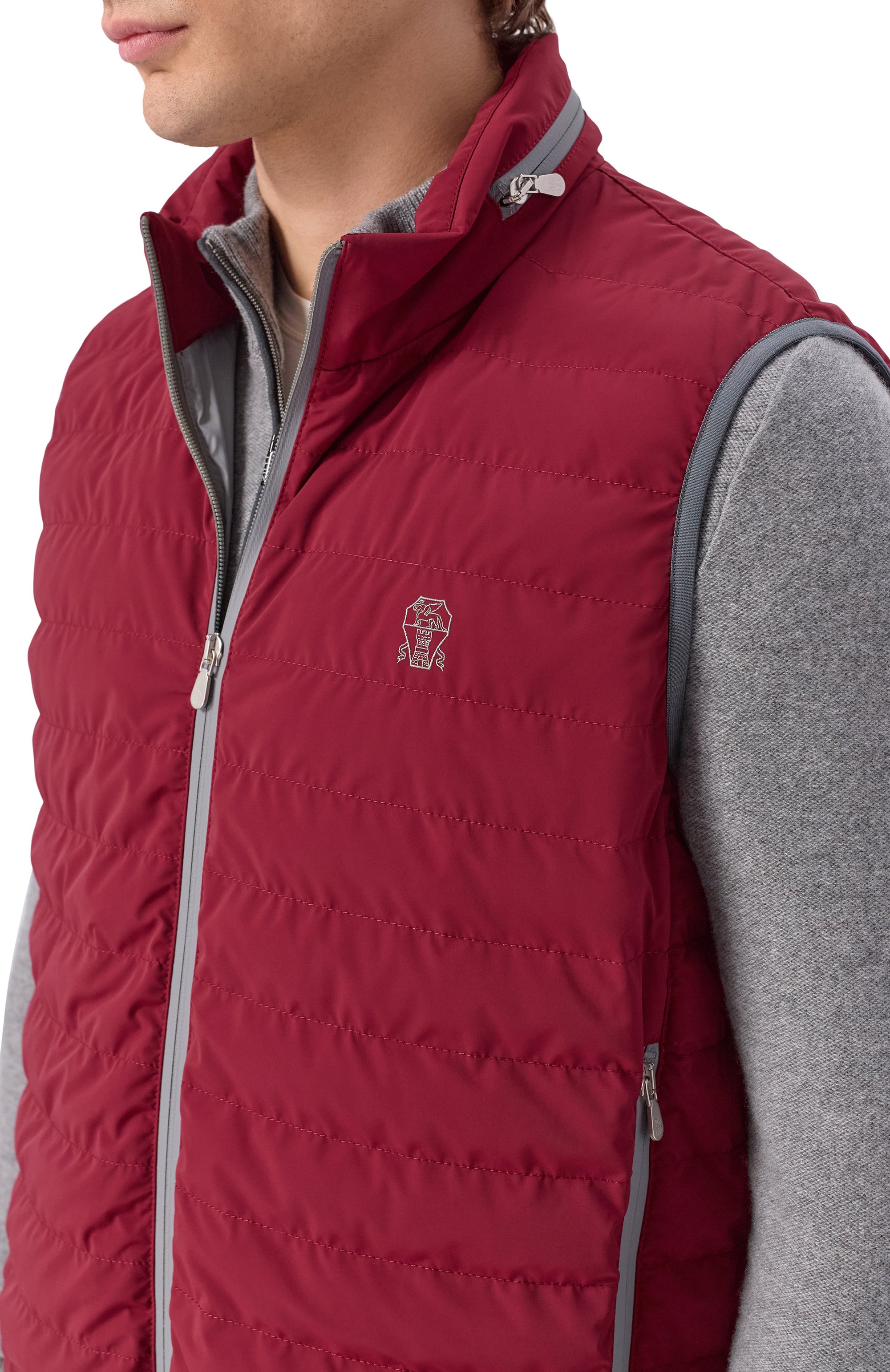 Пуховый жилет BRUNELLO CUCINELLI, арт. MM49A7460G, фото 5