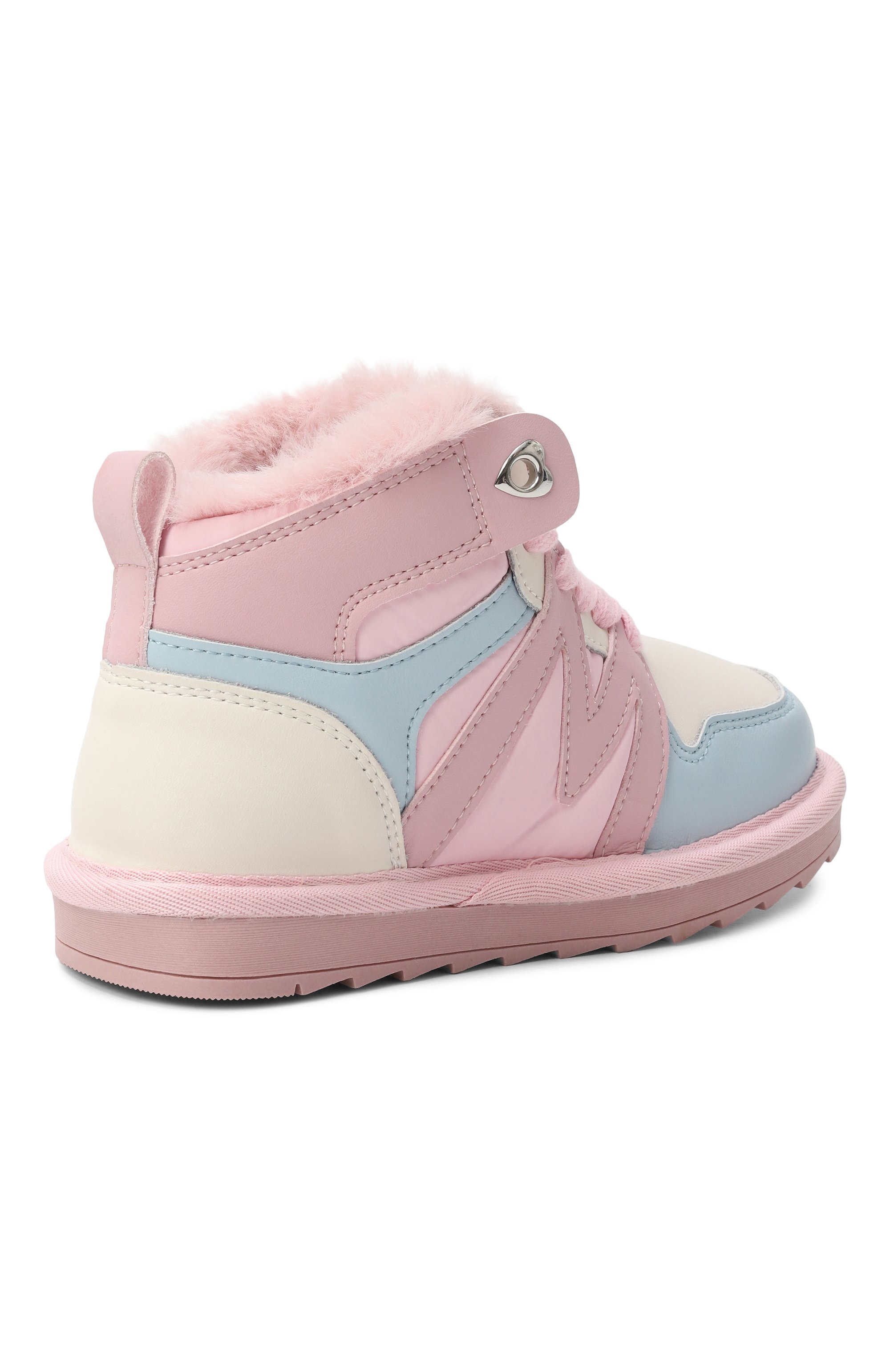 Кожаные кеды MONNALISA, арт. 8CF003, фото 3