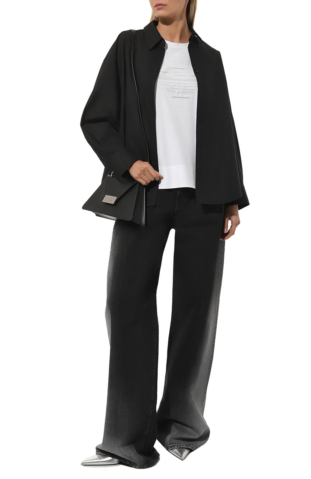 Хлопковая футболка EMPORIO ARMANI белого цвета по цене 21200 руб., арт. 3D2T7C/2JFNZ, фото 2 Хлопковая футболка EMPORIO ARMANI, арт. 3D2T7C/2JFNZ, фото 2