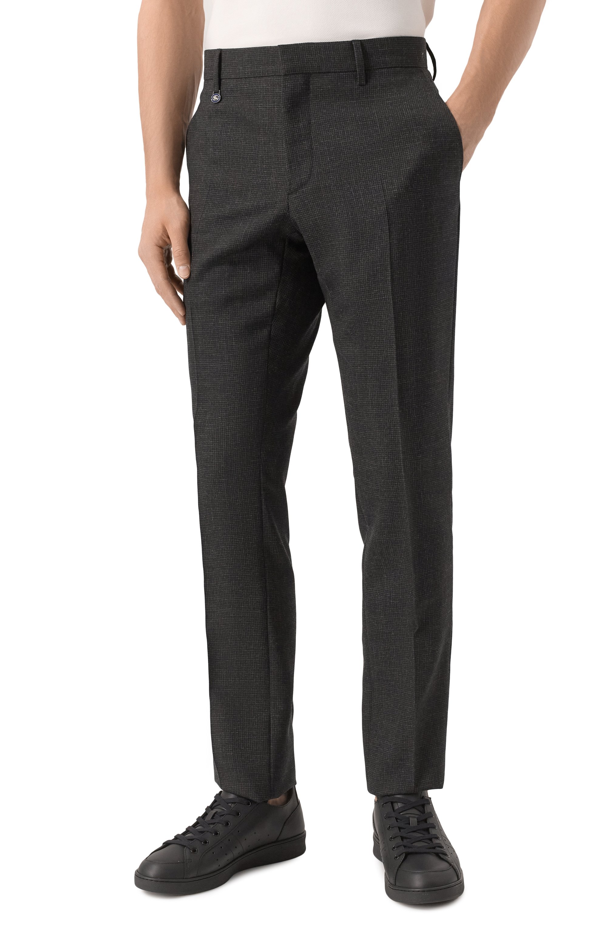 Шерстяные брюки BURBERRY, арт. 8104960, фото 3