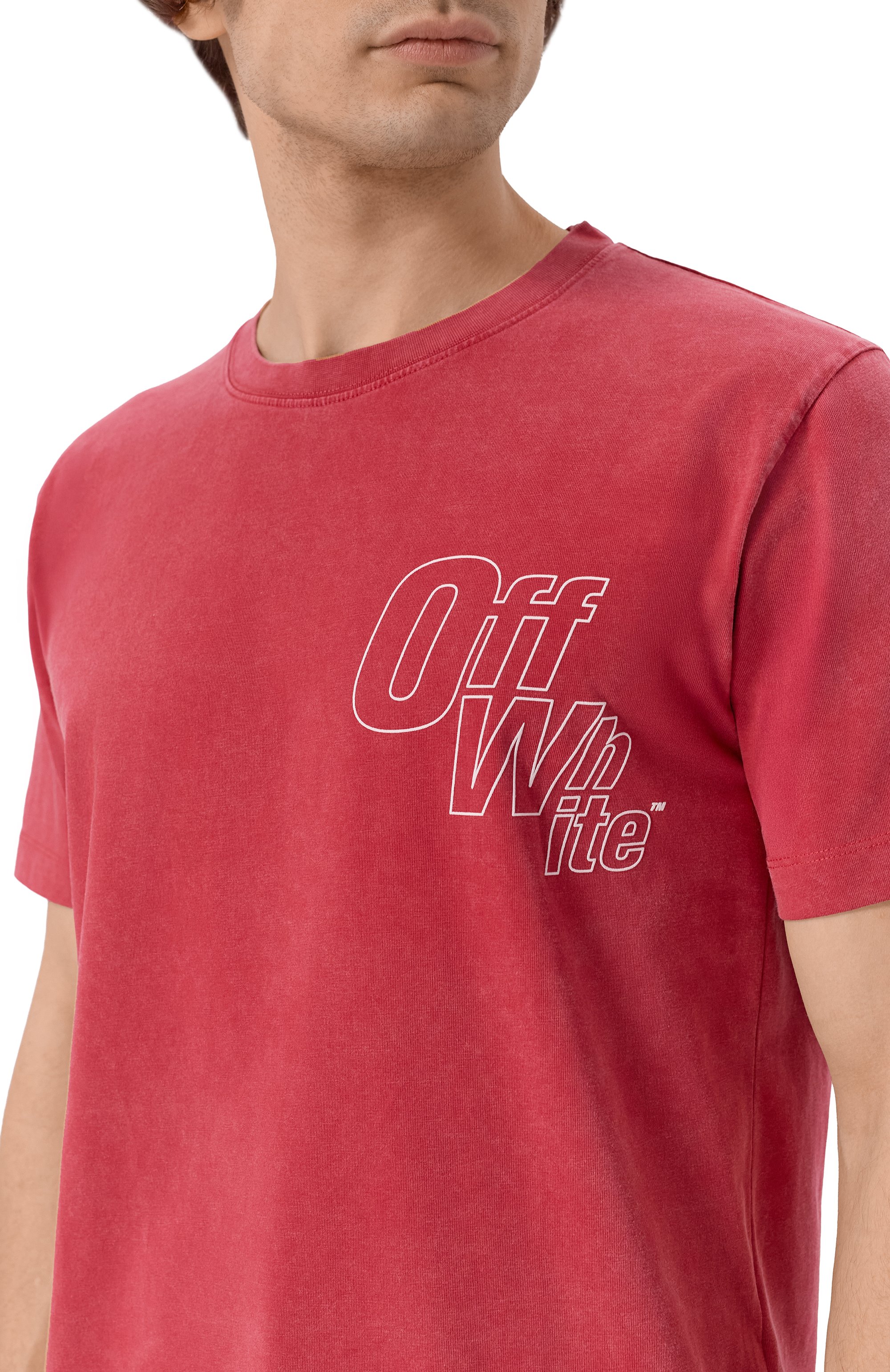 Хлопковая футболка OFF-WHITE, арт. 0MAA027F25JER00D, фото 5