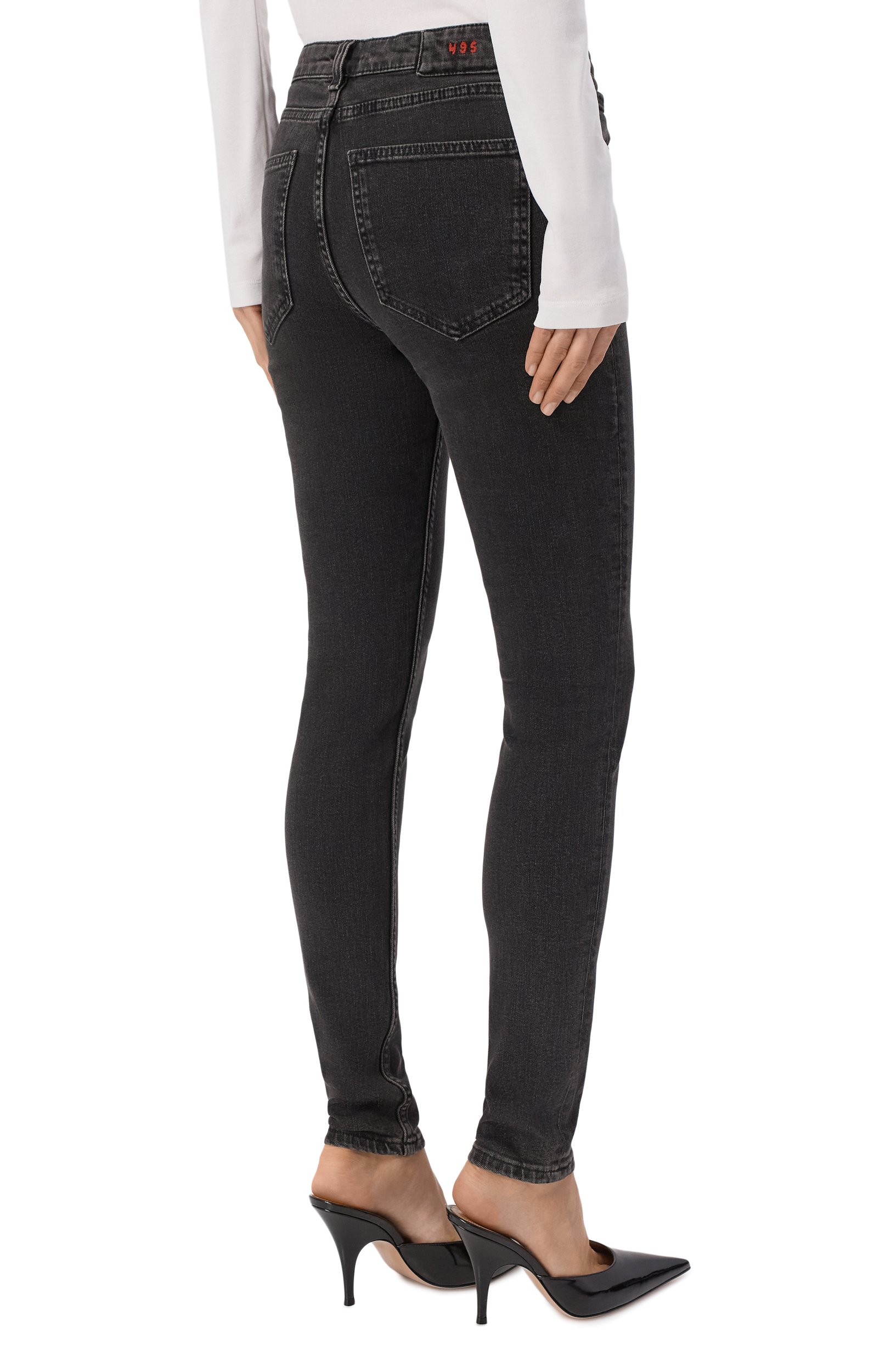 Джинсы perfect skinny 495 DENIM черного цвета по цене 23000 руб., арт. 949524/JSW1BL, фото 4 Джинсы perfect skinny 495 DENIM, арт. 949524/JSW1BL, фото 4