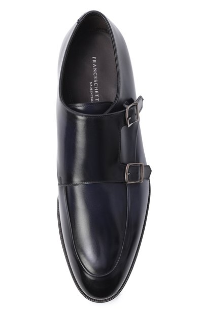 Кожаные монки FRANCESCHETTI темно-синего цвета по цене 84500 руб., арт. 2834060/C0RDAN, фото 5 Кожаные монки FRANCESCHETTI, арт. 2834060/C0RDAN, фото 5