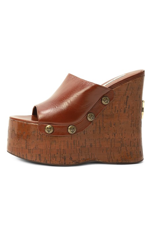Кожаные сабо Tulip Naked Wolfe TULIP/LEATHER Коричневый  TULIP/LEATHER Фото 4