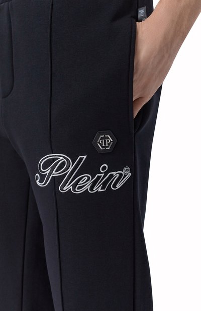 Хлопковые брюки PHILIPP PLEIN черного цвета по цене 76250 руб., арт. SAFC MJT2778 PTE180N, фото 5 Хлопковые брюки PHILIPP PLEIN, арт. SAFC MJT2778 PTE180N, фото 5