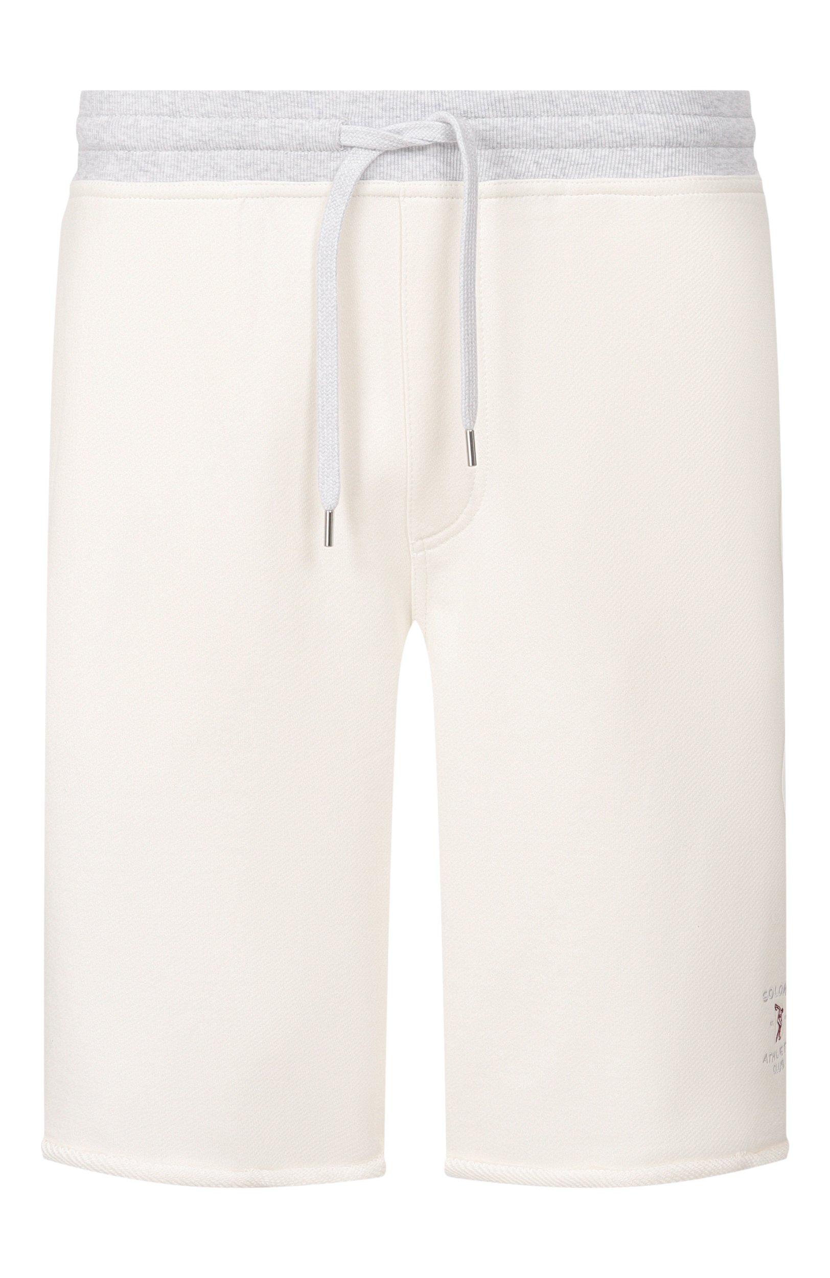 Хлопковые шорты BRUNELLO CUCINELLI кремового цвета по цене 129500 руб., арт. MM8263389G, фото 1 Хлопковые шорты BRUNELLO CUCINELLI, арт. MM8263389G, фото 1