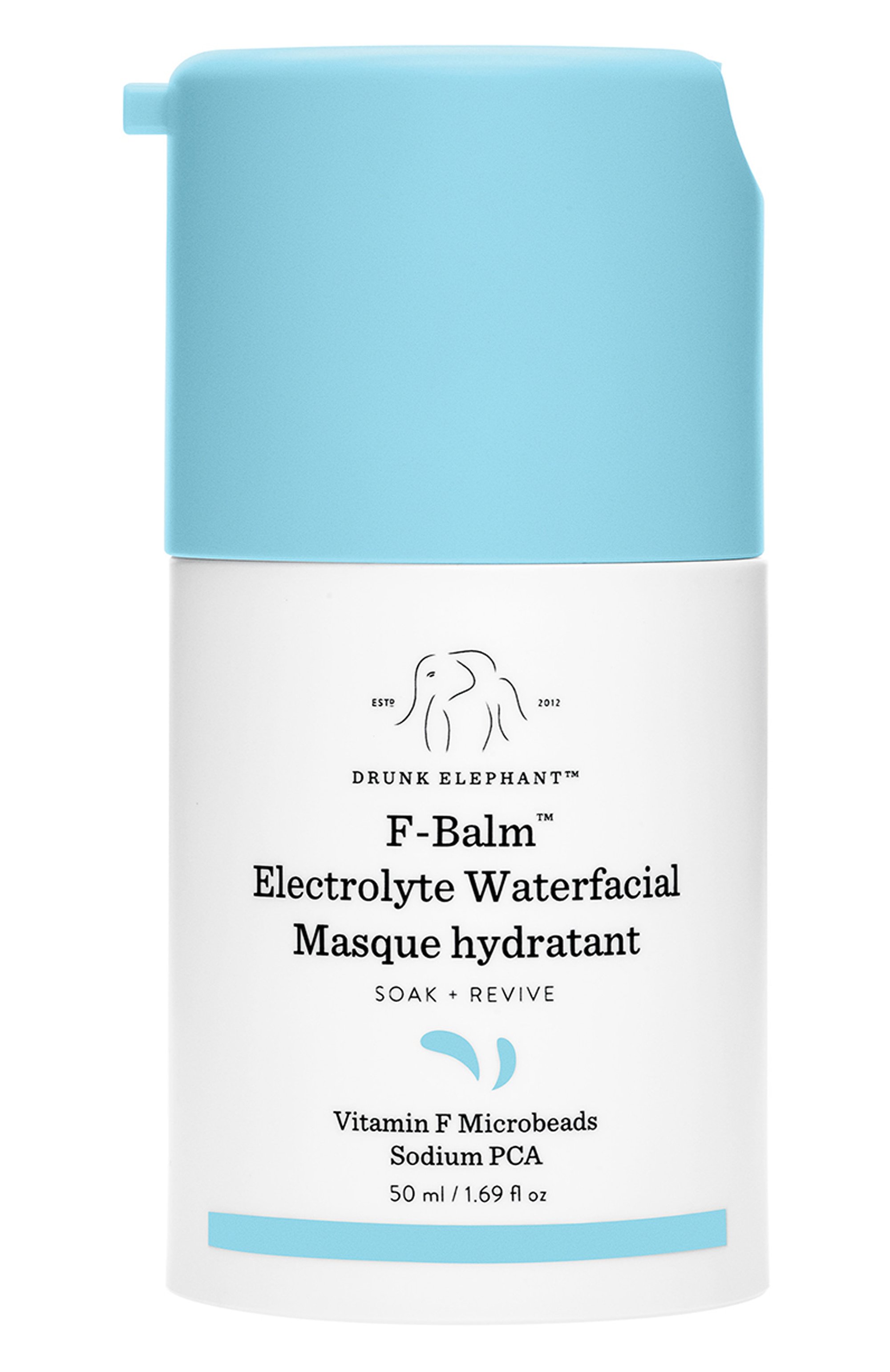Увлажняющая маска с электролитами f-balm (50ml) DRUNK ELEPHANT бесцветного цвета по цене 6100 руб., арт. 42800015DE, фото 1 Увлажняющая маска с электролитами f-balm (50ml) DRUNK ELEPHANT, арт. 42800015DE, фото 1