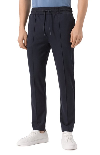 Брюки BOSS темно-синего цвета по цене 29950 руб., арт. 50538025, фото 3 Брюки BOSS, арт. 50538025, фото 3