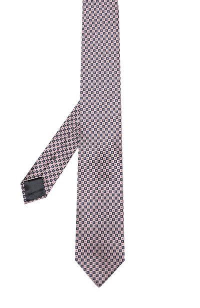 Шелковый галстук с узором ZEGNA розового цвета по цене 17950 руб., арт. Z9D451L8, фото 2 Шелковый галстук с узором ZEGNA, арт. Z9D451L8, фото 2