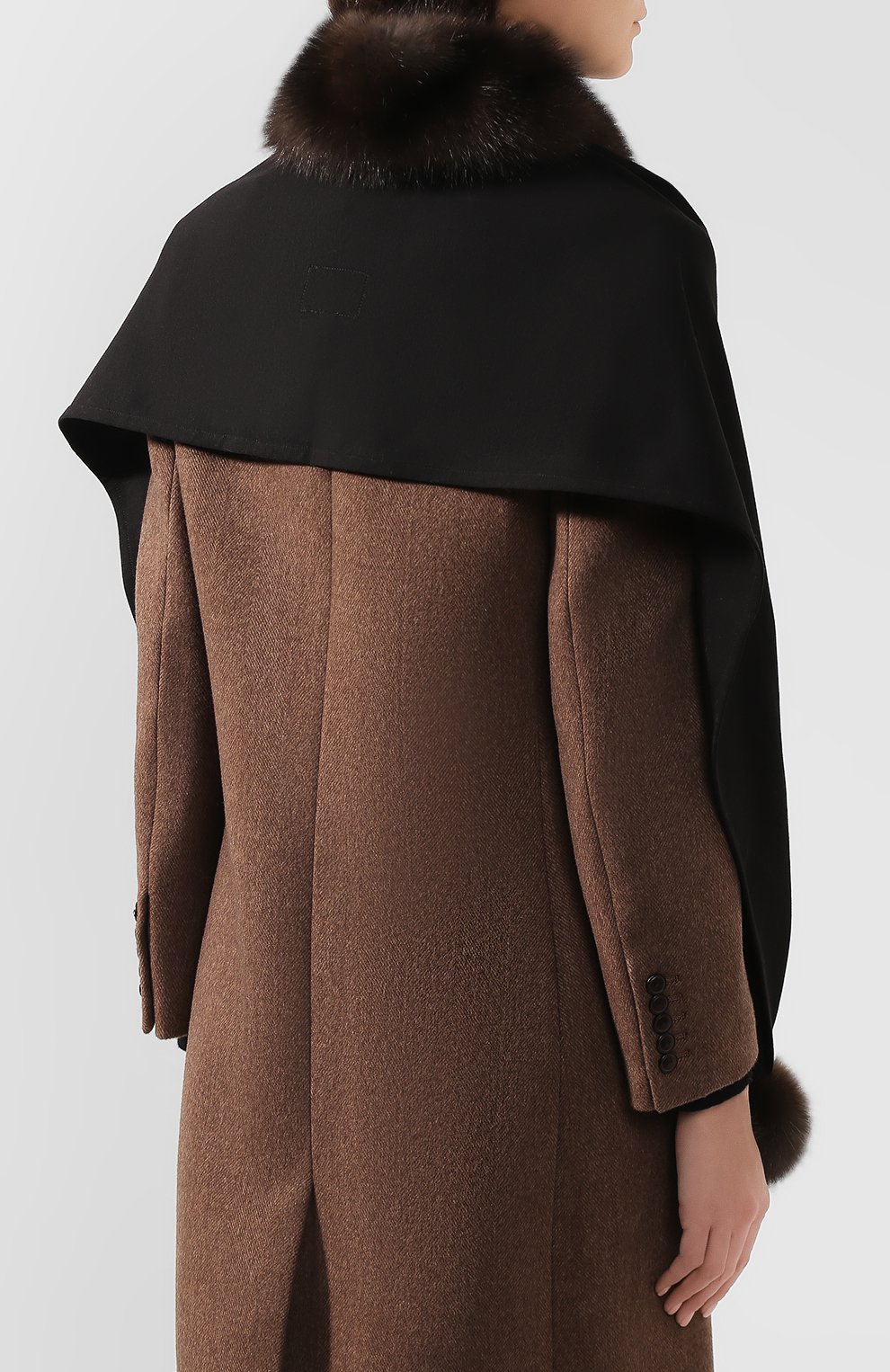 Капюшон с отделкой из меха соболя VICTORIA KUSENKOVA, арт. 199303549548, фото 4