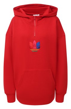 Женский хлопковое худи ADIDAS ORIGINALS красного цвета, арт. GD2247 | Фото 1 (Рукава: Длинные; Длина (для топов): Стандартные; Материал сплава: Проставлено; Женское Кросс-КТ: Худи-спорт, Худи-одежда; Материал внешний: Хлопок; Драгоценные камни: Проставлено)