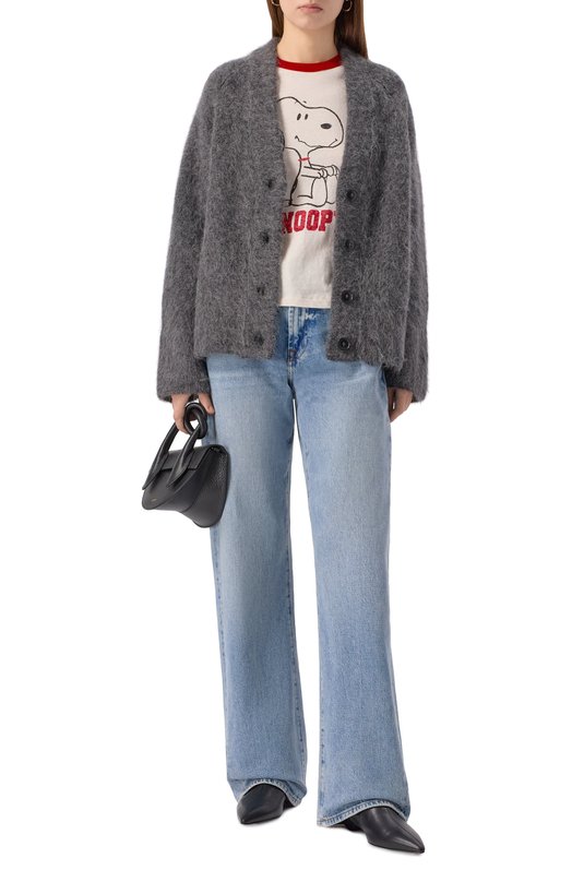 Шерстяной кардиган Loulou de Saison LYNN Серый  LYNN Фото 2