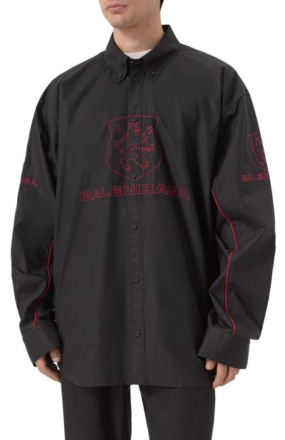 Хлопковая рубашка BALENCIAGA, арт. 814601/TNM60, фото 3