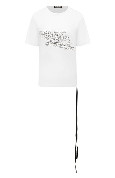 Хлопковая футболка ANN DEMEULEMEESTER, арт. 2402-W-JTS02-34-FA206-001, фото 1