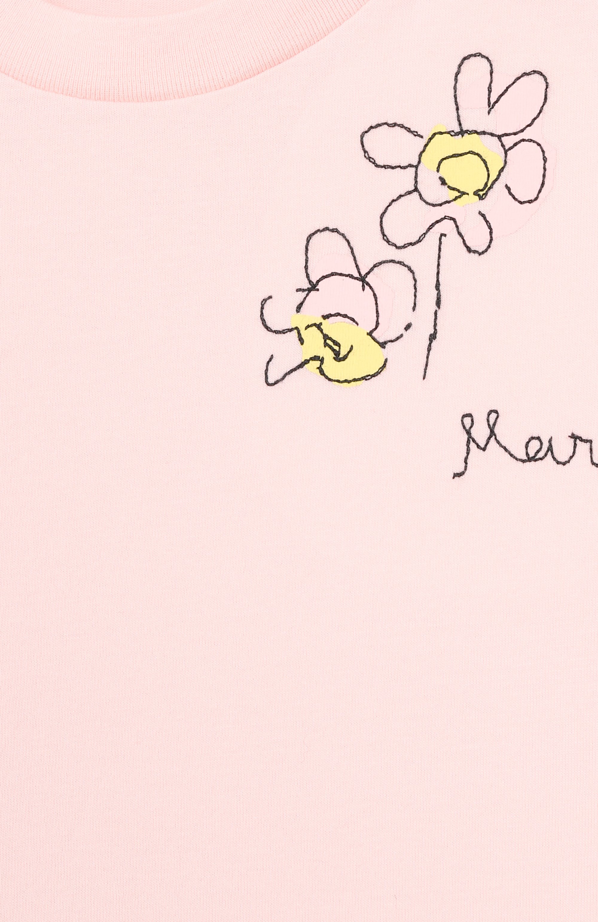 Хлопковая футболка MARNI светло-розового цвета по цене 7320 руб., арт. M01624/M00SG, фото 3 Хлопковая футболка MARNI, арт. M01624/M00SG, фото 3