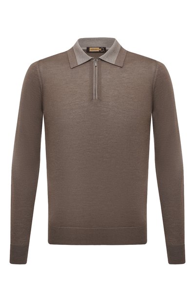 Мужская поло из кашемира и шелка ZILLI, арт. KZP001M0330VBJ000