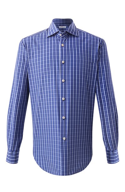 Мужская хлопковая рубашка KITON, арт. UCIH0909719