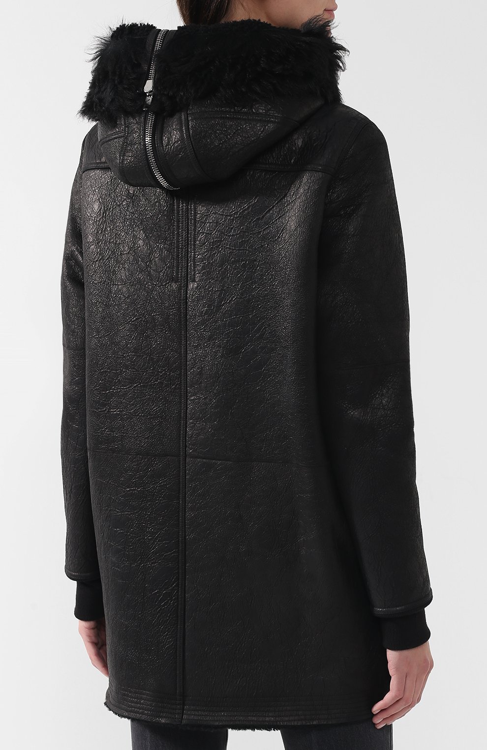 Дубленка на меховой подкладке с капюшоном RICK OWENS, арт. RP18F4729/LC0M2, фото 4