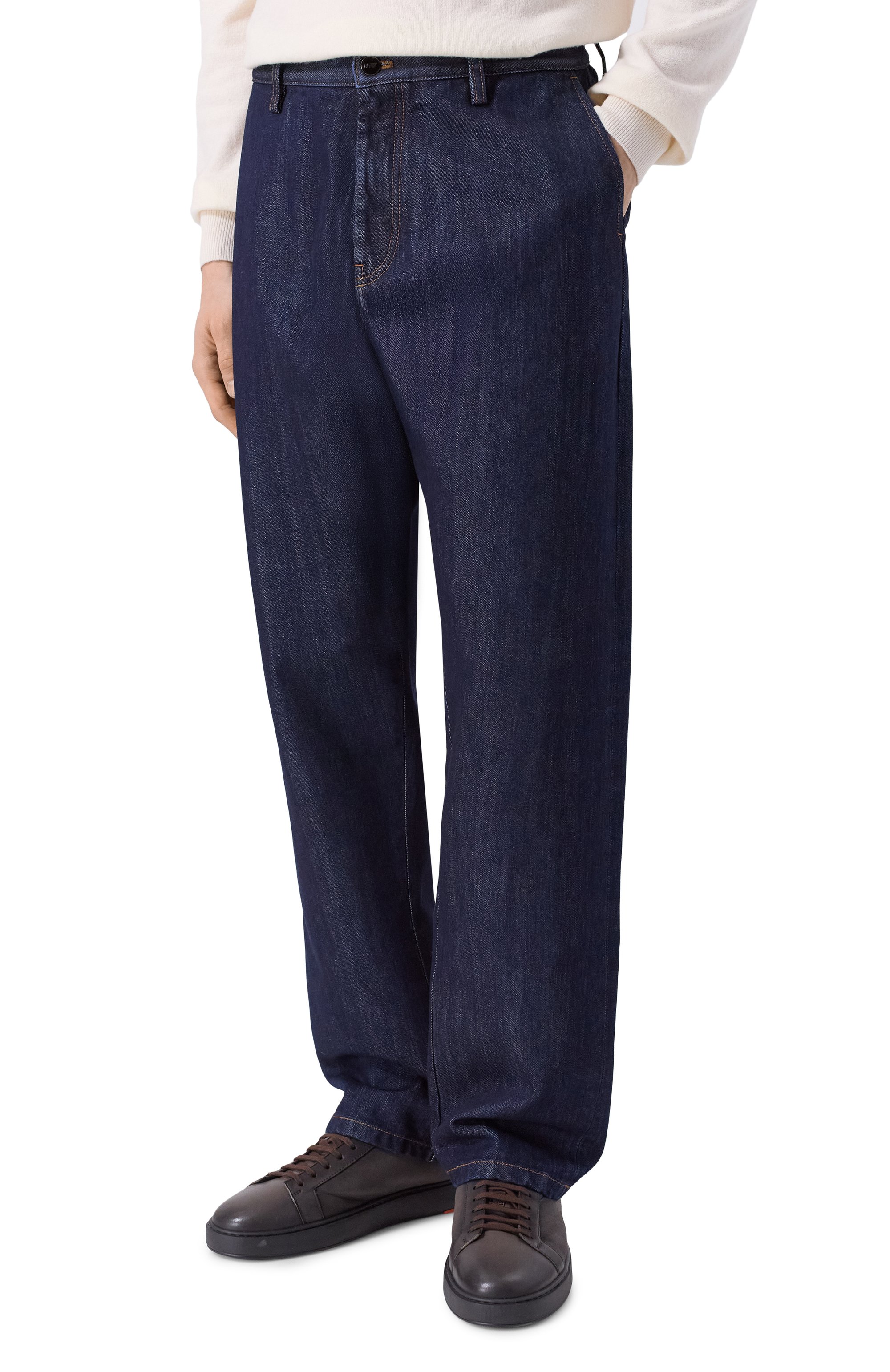 Джинсы MVST темно-синего цвета по цене 103500 руб., арт. M25.1PM.T005, фото 3 Джинсы MVST, арт. M25.1PM.T005, фото 3