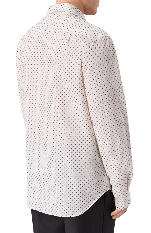 Хлопковая рубашка Ann Demeulemeester B0010522/FA716 Кремовый  B0010522/FA716 Фото 4
