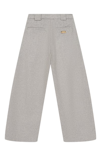 Шерстяные брюки BALMAIN светло-серого цвета по цене 56650 руб., арт. BZ6A40, фото 2 Шерстяные брюки BALMAIN, арт. BZ6A40, фото 2