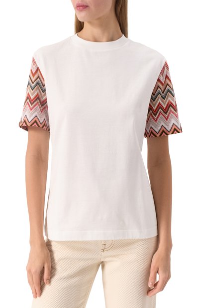 Футболка из хлопка и вискозы MISSONI, арт. DS25SL01/BJ00N7, фото 3