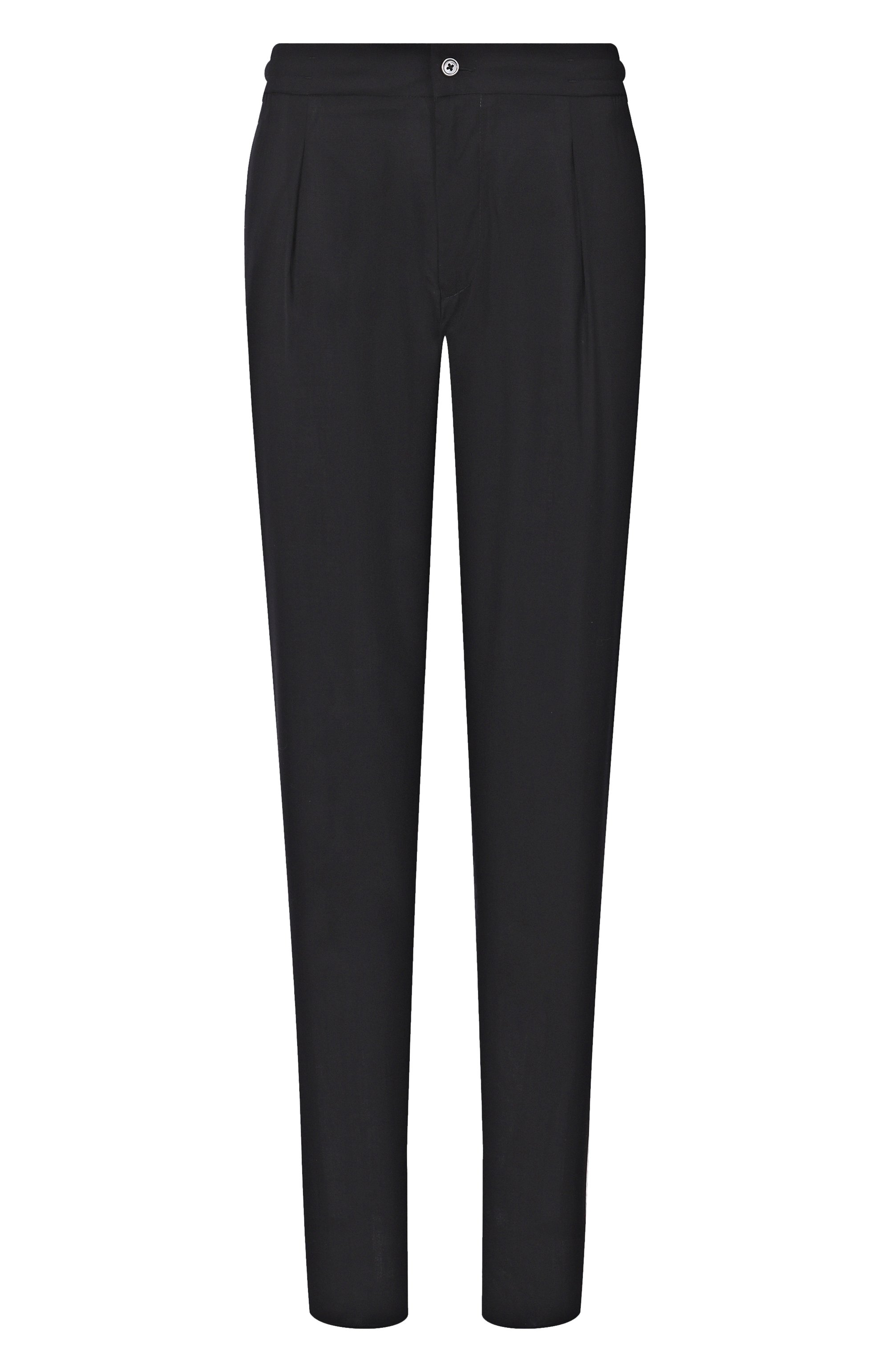 Брюки из шерсти и шелка MARCO PESCAROLO черного цвета по цене 64200 руб., арт. CHIAIA/5122/50, фото 1 Брюки из шерсти и шелка MARCO PESCAROLO, арт. CHIAIA/5122/50, фото 1