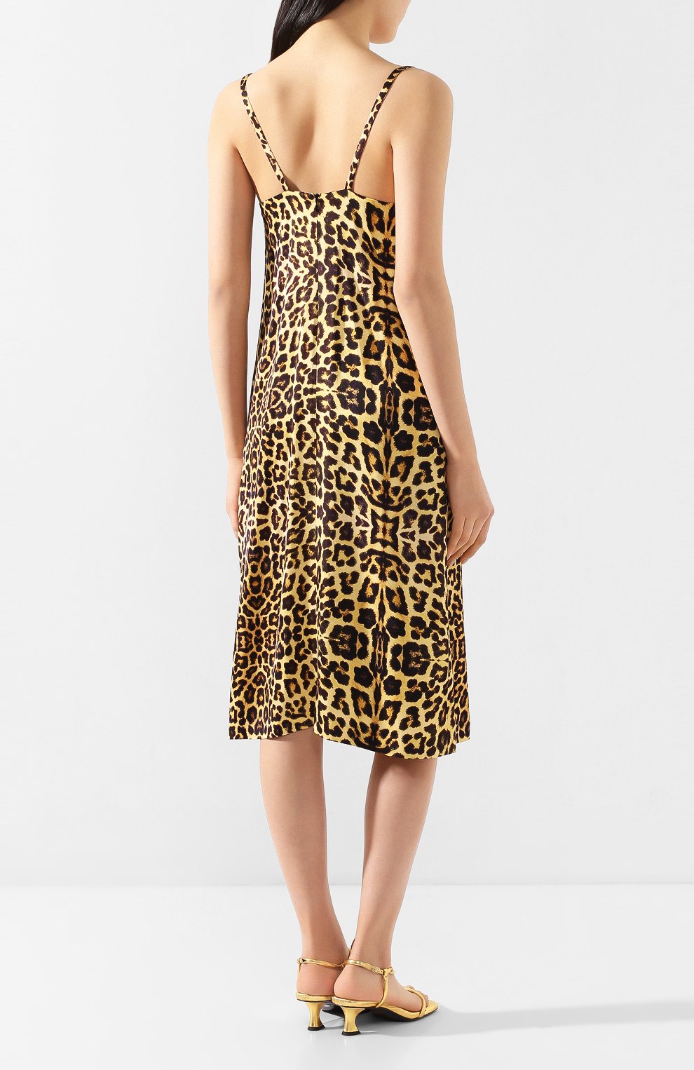 Платье из вискозы DRIES VAN NOTEN леопардового цвета по цене 78200 руб., арт. 201-11057-9162, фото 4 Платье из вискозы DRIES VAN NOTEN, арт. 201-11057-9162, фото 4