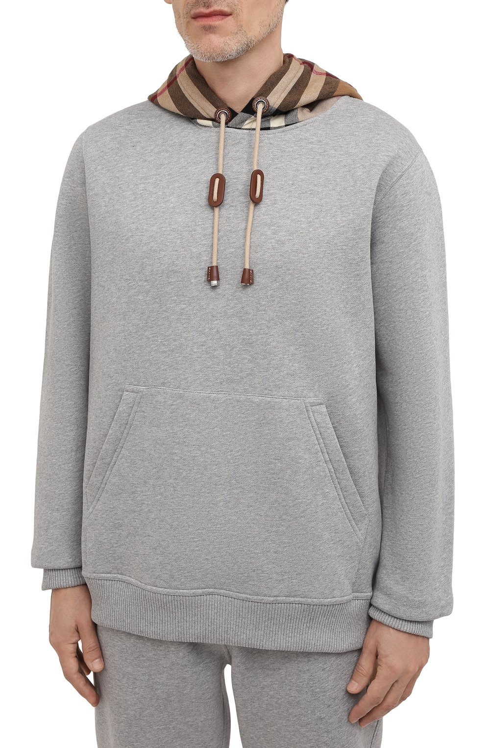 Хлопковое худи BURBERRY, арт. 8045005, фото 3