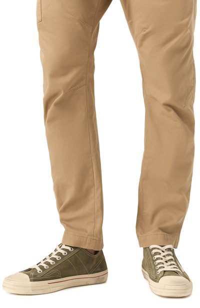 Замшевые кеды v-star GOLDEN GOOSE DELUXE BRAND темно-зеленого цвета по цене 61550 руб., арт. GMF00129.F003417, фото 3 Замшевые кеды v-star GOLDEN GOOSE DELUXE BRAND, арт. GMF00129.F003417, фото 3