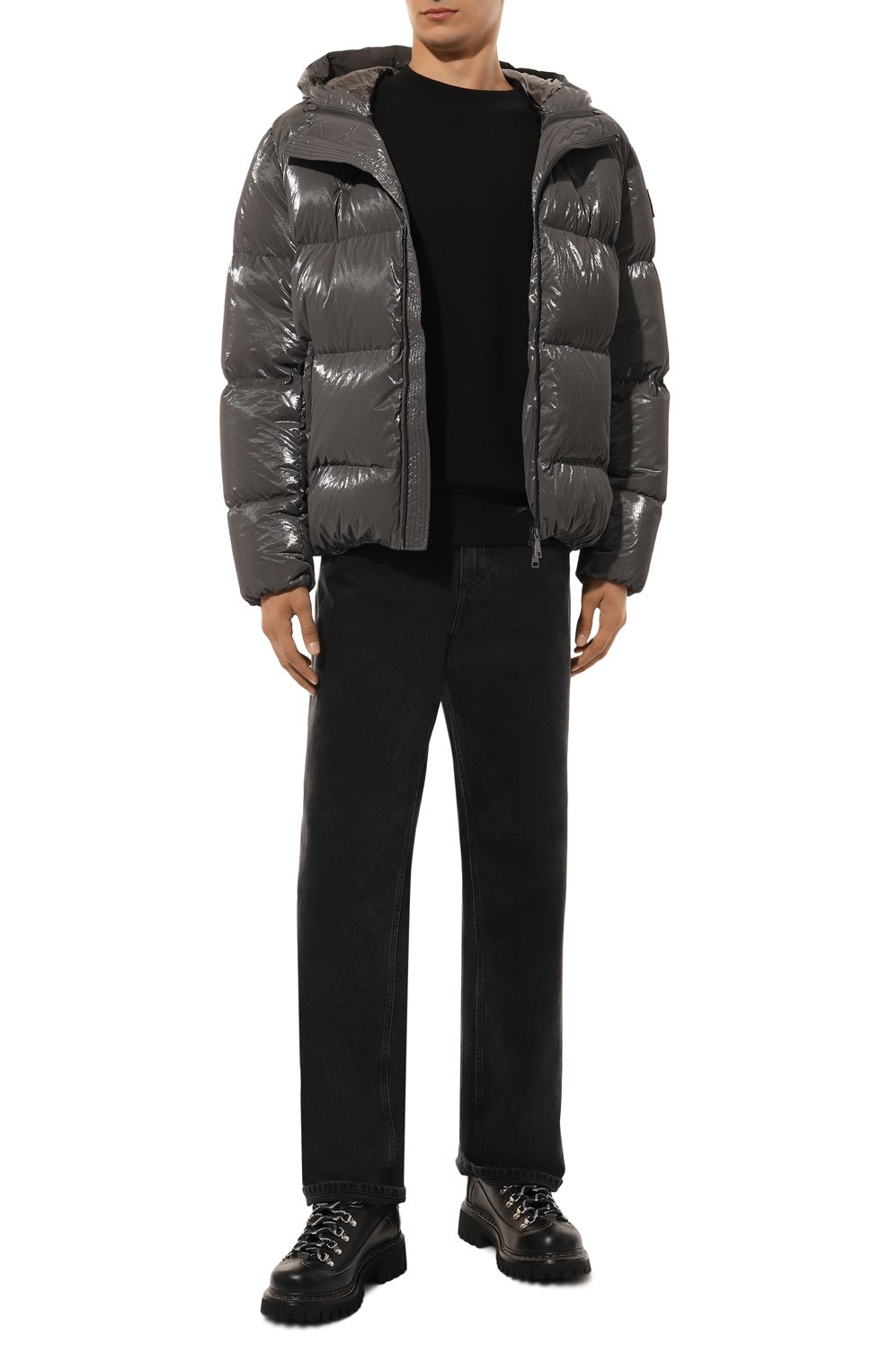 Кожаные хайкеры canadian DSQUARED2 черного цвета по цене 105000 руб., арт. ABM0123/12900001, фото 2 Кожаные хайкеры canadian DSQUARED2, арт. ABM0123/12900001, фото 2