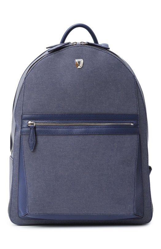 Рюкзак Rubeus Milano BACKPACK BAG MICHELANGEL0/CALFSKIN GRAN PRIX+CANVA Синий BACKPACK BAG MICHELANGEL0/CALFSKIN GRAN PRIX+CANVA