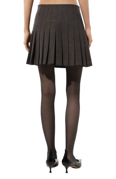 Шерстяная юбка LESYANEBO серого цвета по цене 36000 руб., арт. LN05H-950_MAE, фото 4 Шерстяная юбка LESYANEBO, арт. LN05H-950_MAE, фото 4