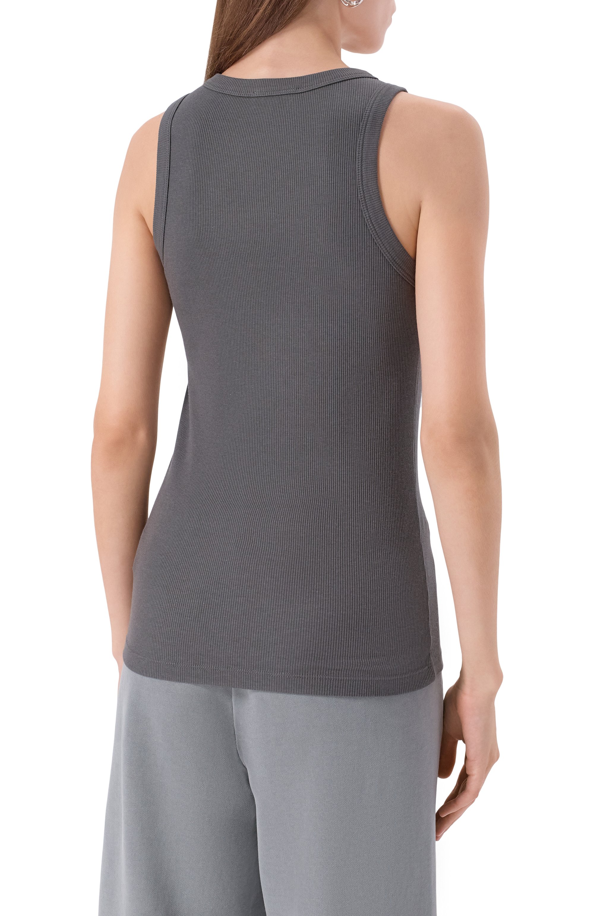 Майка ADDICTED серого цвета по цене 10330 руб., арт. FT2316, фото 4 Майка ADDICTED, арт. FT2316, фото 4