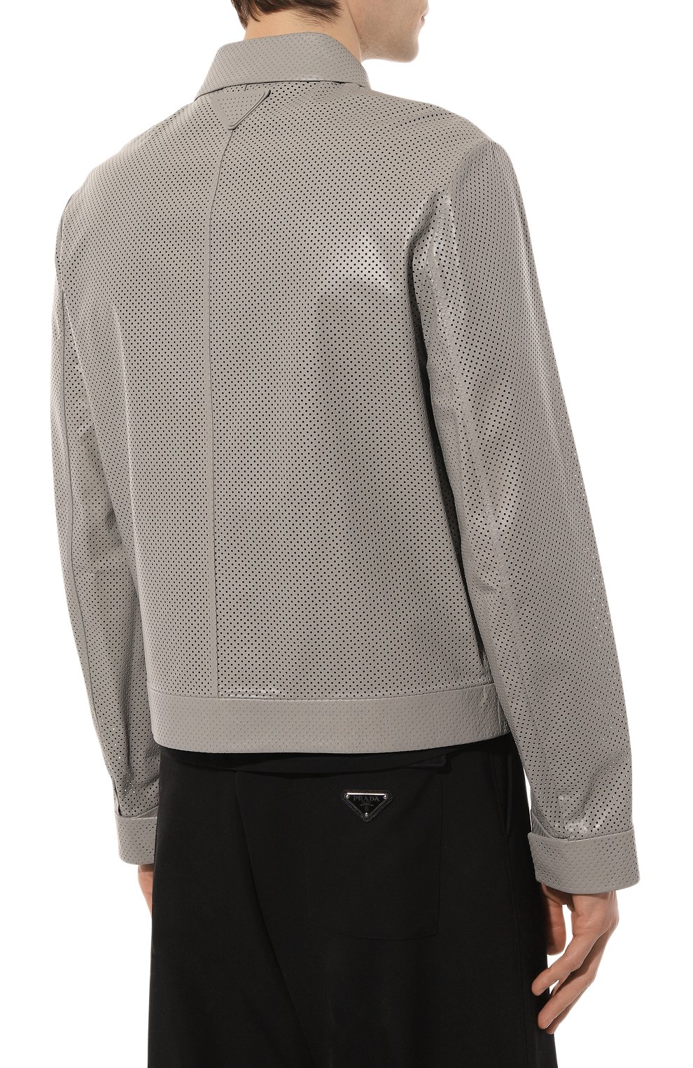 Кожаная куртка PRADA, арт. UPW378-1YI1-F0424, фото 4