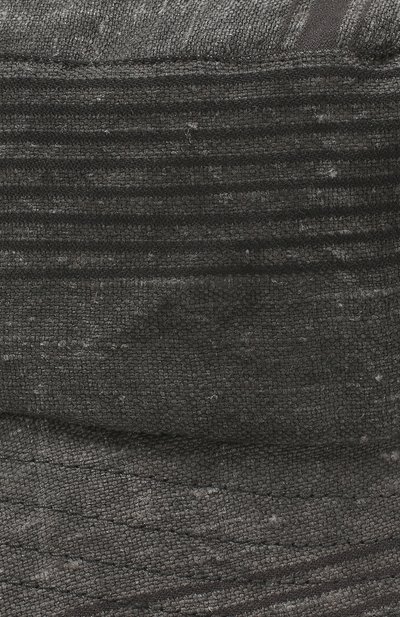 Панама из смеси льна и хлопка MASNADA серого цвета по цене 17200 руб., арт. M2208, фото 3 Панама из смеси льна и хлопка MASNADA, арт. M2208, фото 3