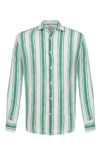 Мужская льняная рубашка MC2 SAINT BARTH, арт. STBM PAMPL0NA/01918H