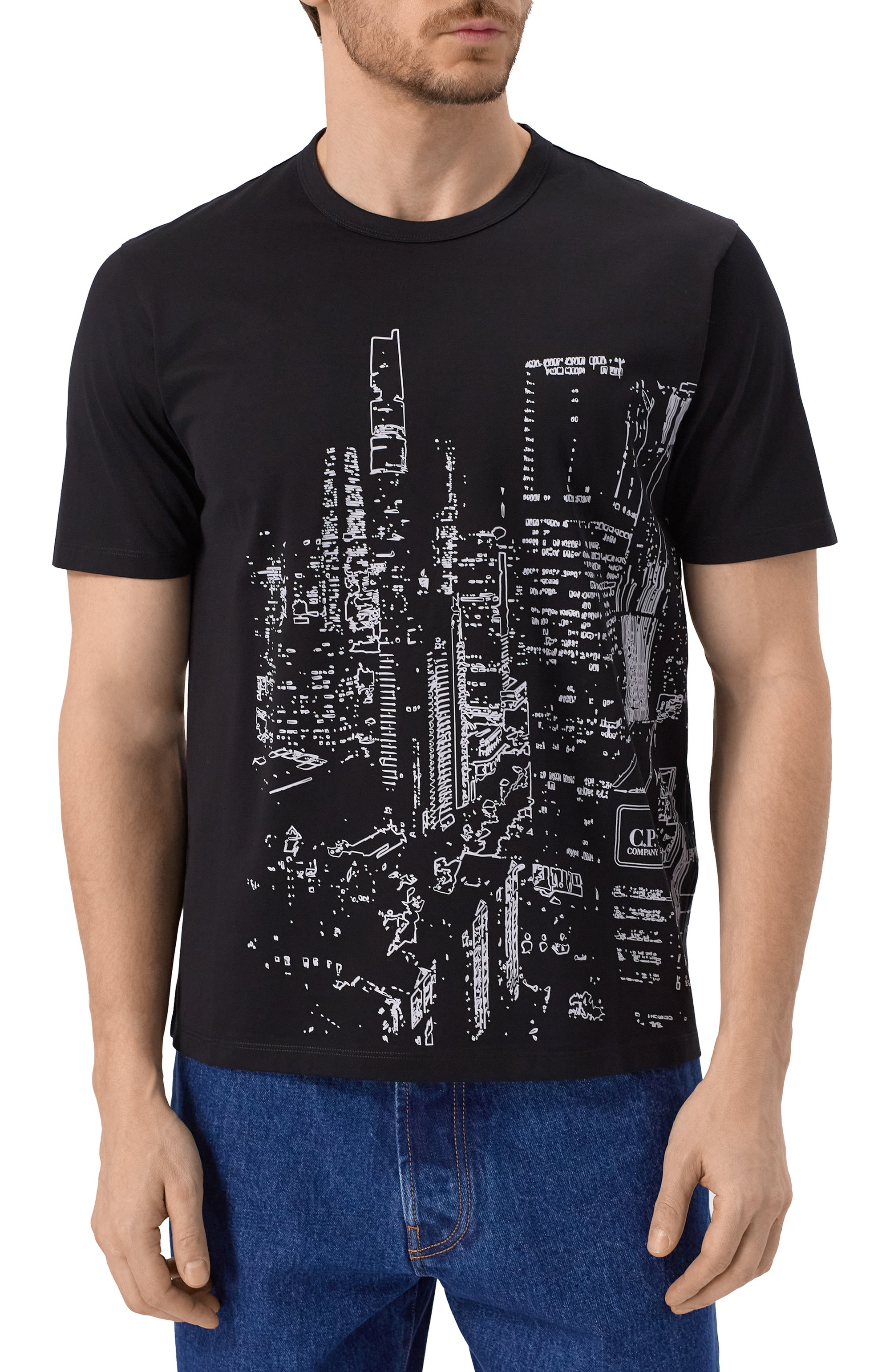 Хлопковая футболка C.P. COMPANY, арт. 18CLTS044A006370W, фото 3