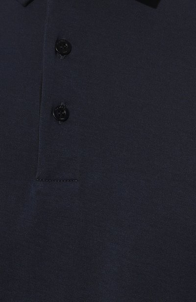 Хлопковое поло CANALI темно-синего цвета по цене 32350 руб., арт. T0238/MJ01495, фото 5 Хлопковое поло CANALI, арт. T0238/MJ01495, фото 5