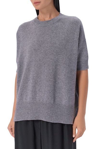 Кашемировый пуловер JIL SANDER серого цвета по цене 184000 руб., арт. J02GP0014/J13206, фото 3 Кашемировый пуловер JIL SANDER, арт. J02GP0014/J13206, фото 3