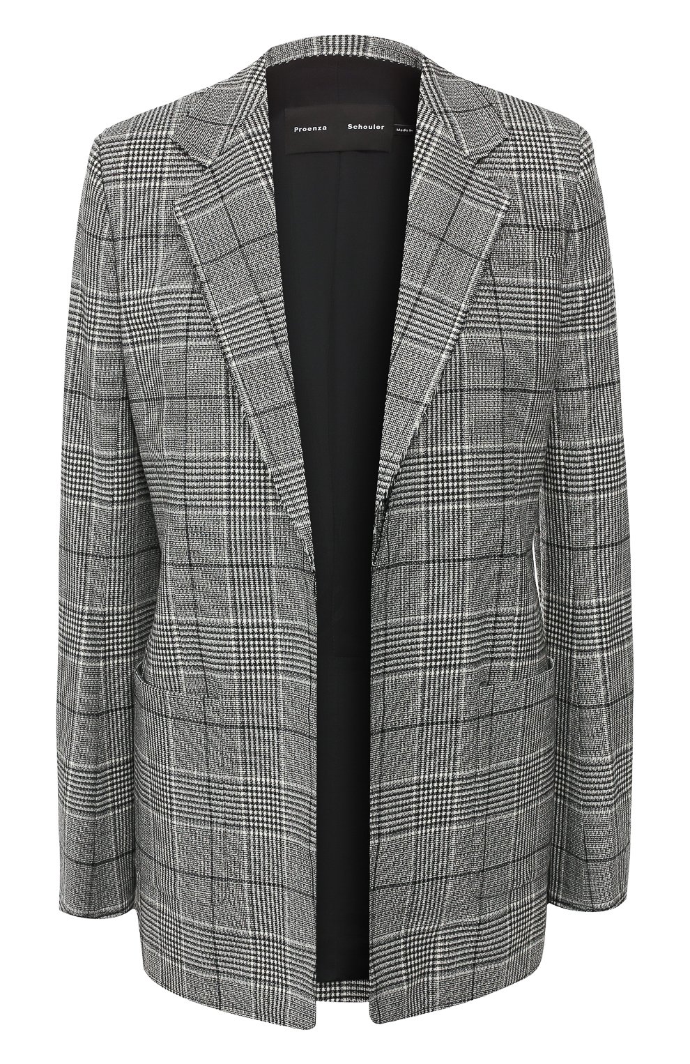 Шерстяной жакет PROENZA SCHOULER черно-белого цвета по цене 177000 руб., арт. R1932007-AW078, фото 1 Шерстяной жакет PROENZA SCHOULER, арт. R1932007-AW078, фото 1
