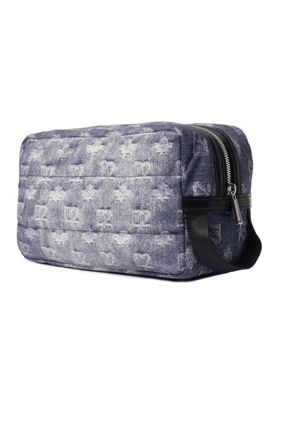 Несессер d2 monogram DSQUARED2 синего цвета по цене 33300 руб., арт. BYM0075/11709064, фото 2 Несессер d2 monogram DSQUARED2, арт. BYM0075/11709064, фото 2