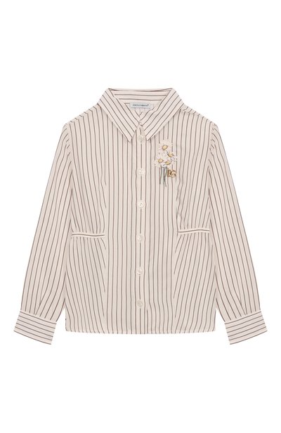 Рубашка из хлопка и шелка DOLCE & GABBANA, арт. L56S44/FBTAL/8-12+