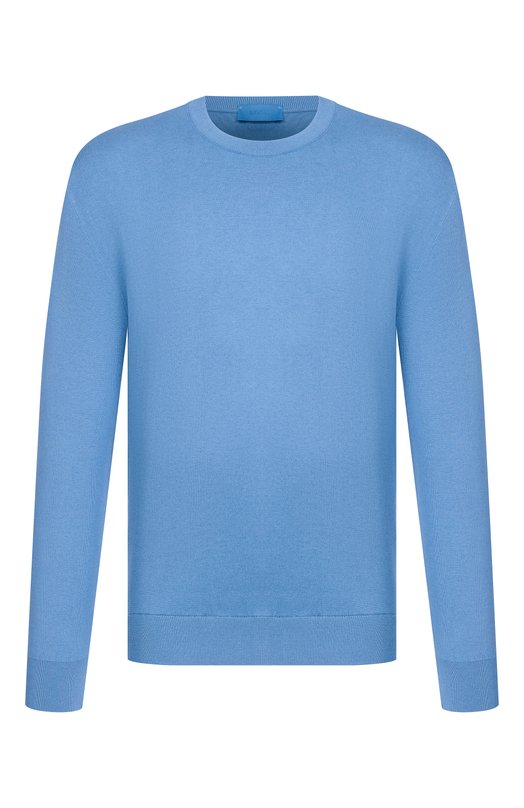 Джемпер из шелка и хлопка MVST M26.2PM.K122/Y202 Голубой M26.2PM.K122/Y202