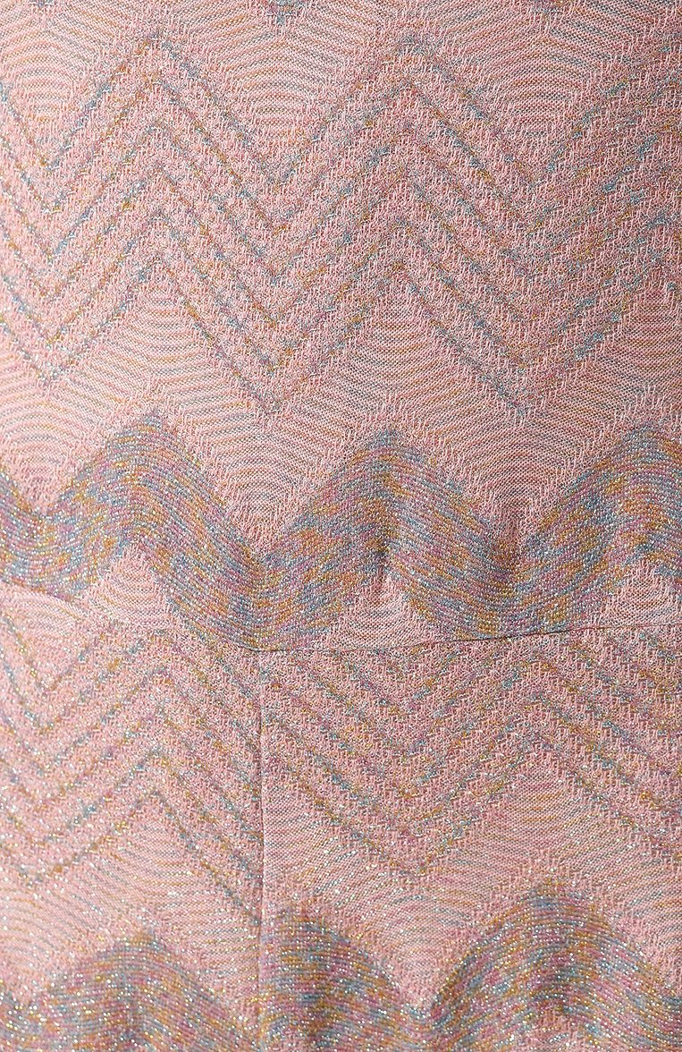 Женский комбинезон из смеси хлопка и вискозы M MISSONI розового цвета, арт. 2D000024/2J001V | Фото 5 (Длина (брюки, джинсы): Стандартные; Материал подклада: Синтетический материал; Материал внешний: Вискоза, Хлопок; Женское Кросс-КТ: Комбинезон-одежда, Комбинезон-пляжная одежда; Рукава: Короткие, Без рукавов; Случай: Повседневный)